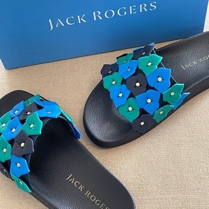 JACK ROGERS Flower Power Pool Slide Sandal - Women’s Size 7 NEW IN BOX